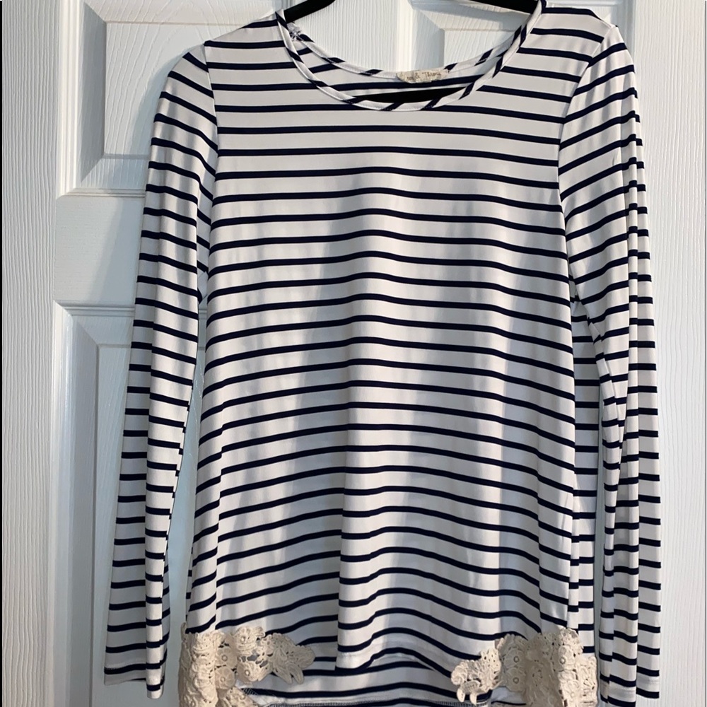 Striped long sleeve shirt